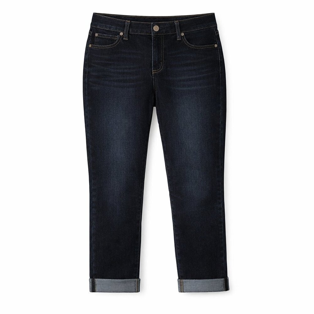 Jennifer Lopez Capri Dark Wash Crop Jeans Size 4